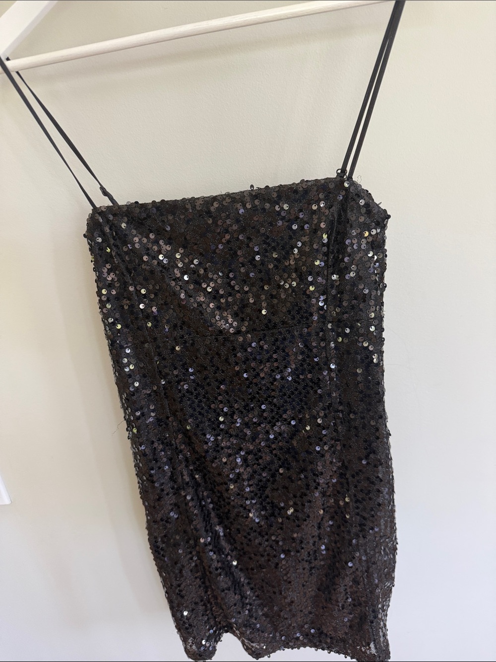 Urban Outfitters Black Sequin Mini Dress